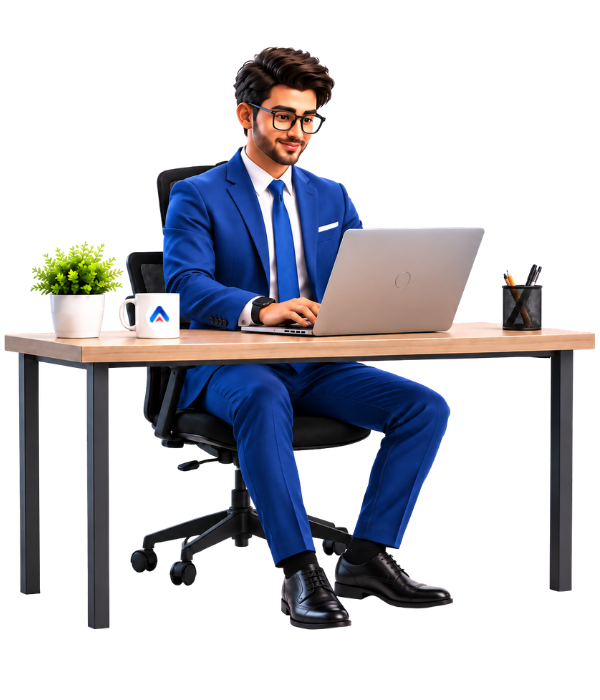 Sales professional working in Tranquil CRM